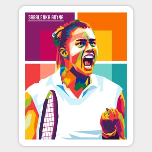 tennis woman player Sticker